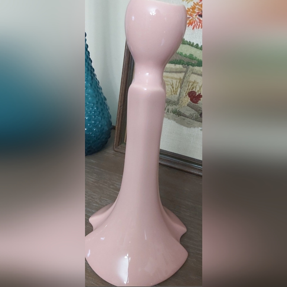 Heager pink candlestick - Picture 6 of 6